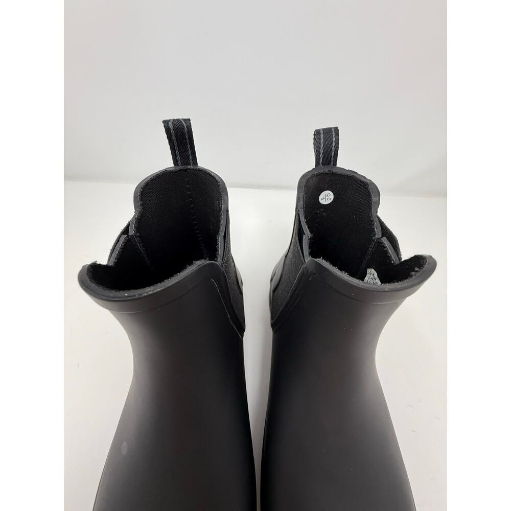 Hunter Refined Chelsea Rain Boot Women's 6 Black Waterproof Weatherproof EUC - Picture 7 of 11